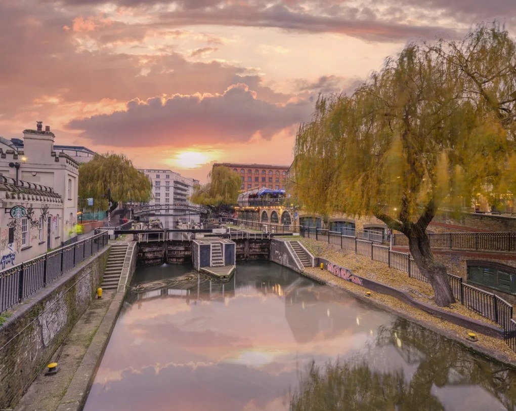 Poszter 76x60,5cm Regenta csatorna a Camden piacon, Assaf Frank