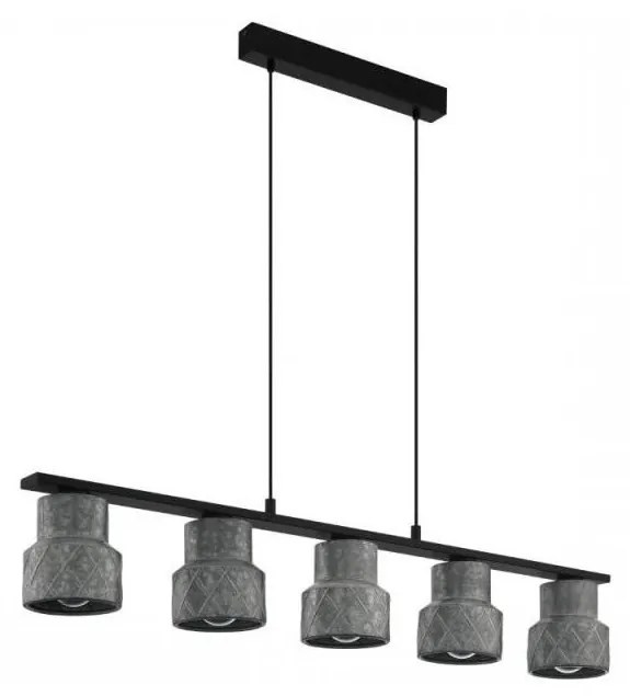 Eglo 39855 - Csillár zsinóron HILCOTT 5xE27/40W/230V