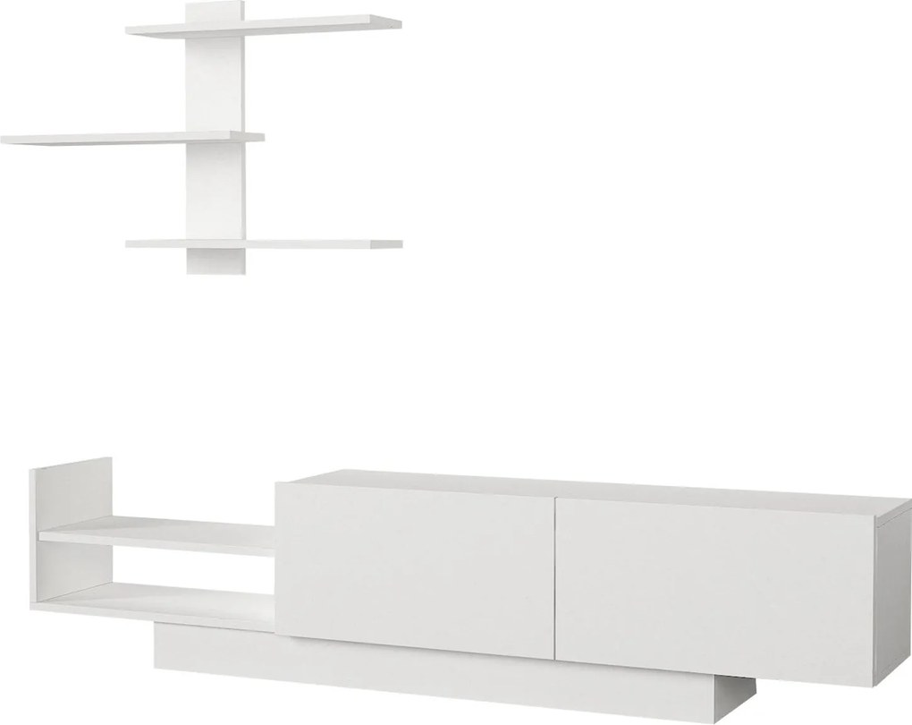 TV szekrény "EGEMEN" 180x40x31,8 cm, fehér