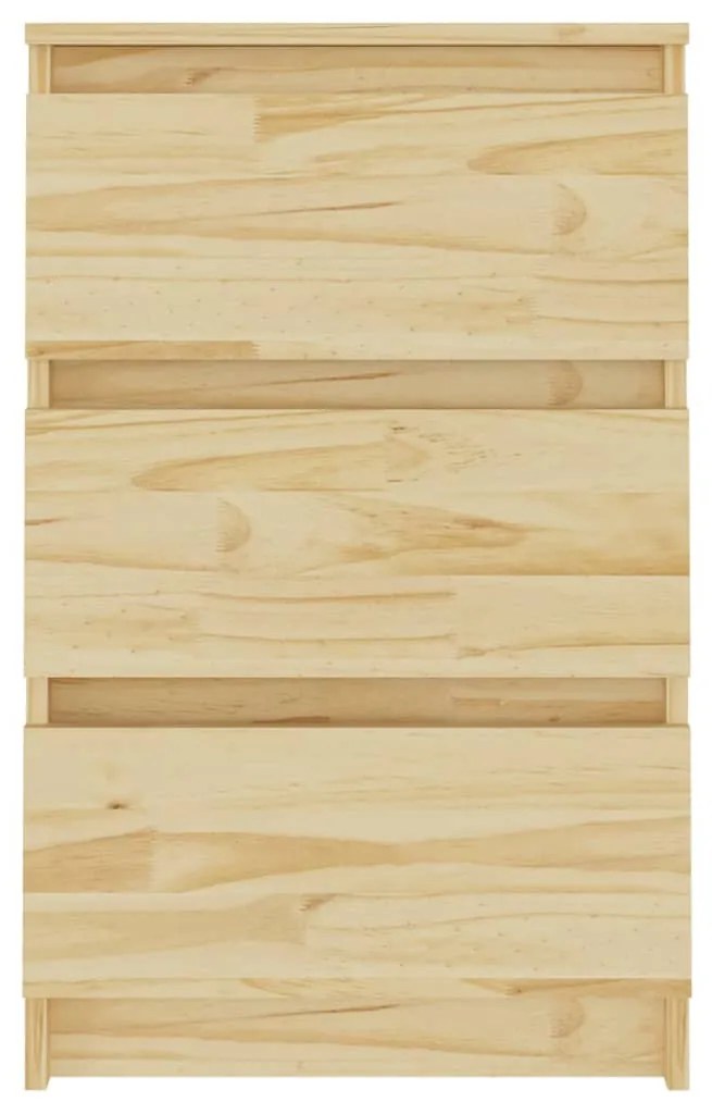 2 db tömör fenyőfa éjjeliszekrény 40 x 29,5 x 64 cm