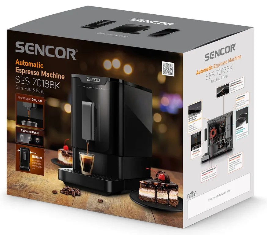 Sencor SES 7018BK automatikus kávéfőző Espresso