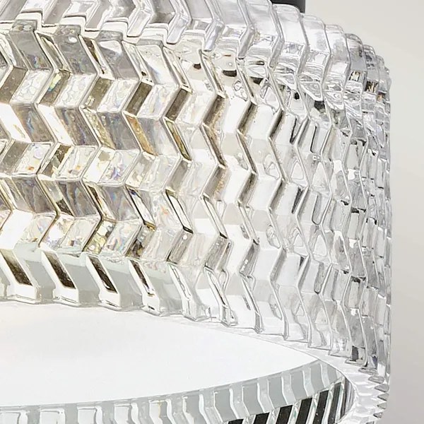 Hinkley HK-ELLE-F-S-BK - Mennyezeti lámpa 2xE27/60W/230V átm. 30,5 cm fekete