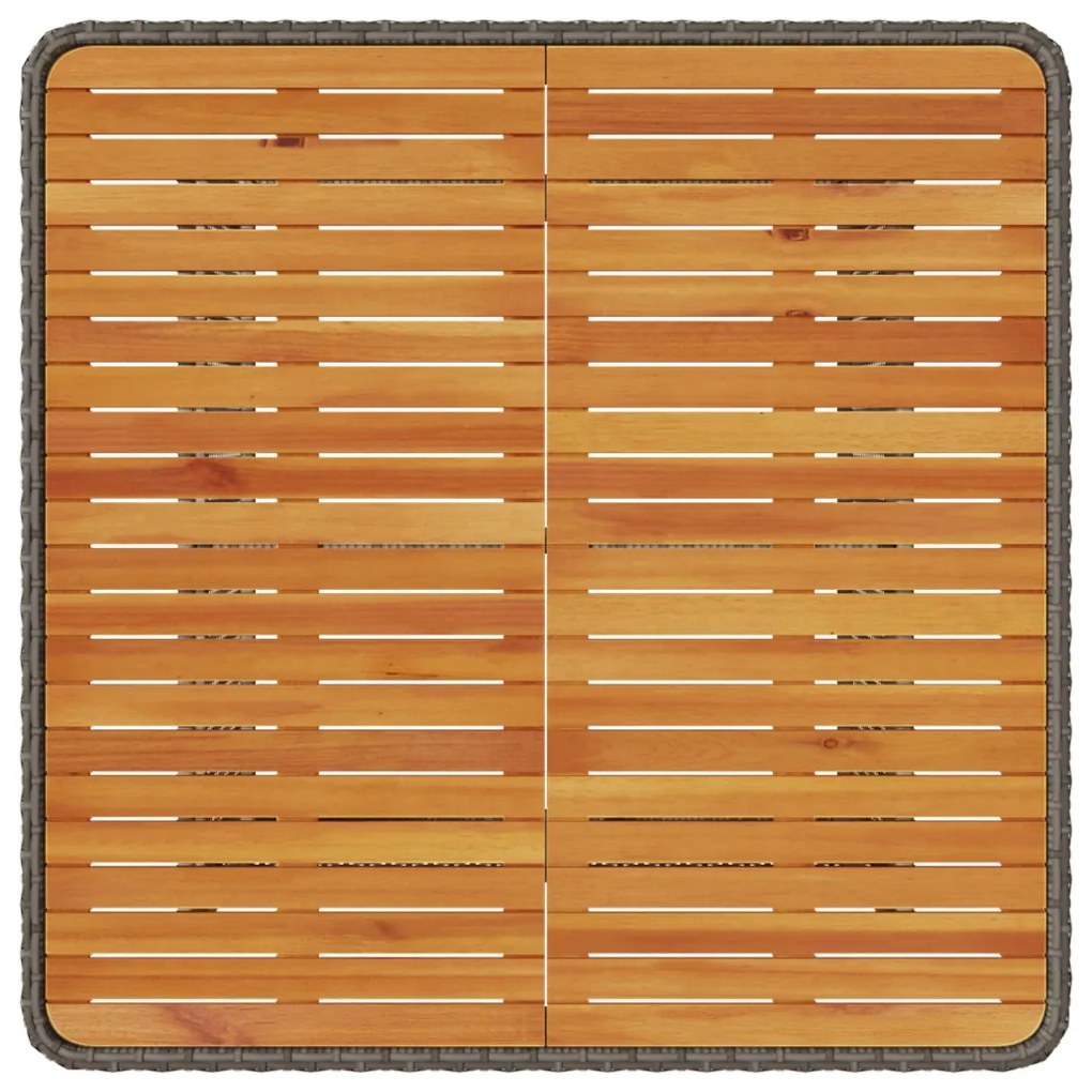 Kert étkező szett Szürke Poli rattan