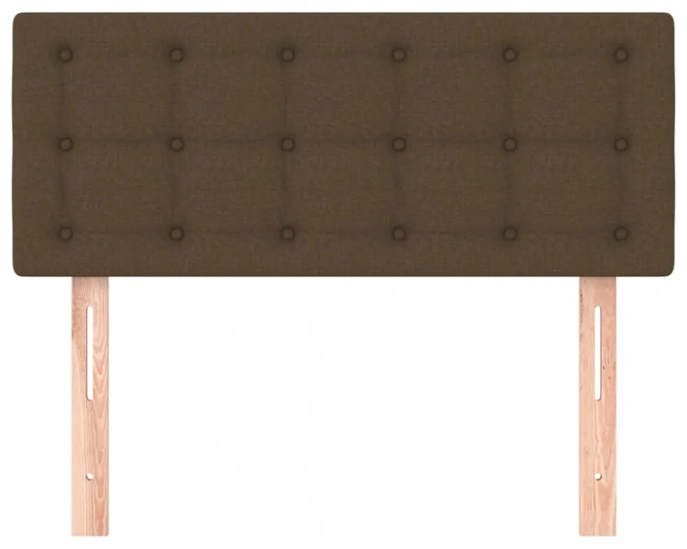 sötétbarna szövet fejtámla 100x5x78/88 cm