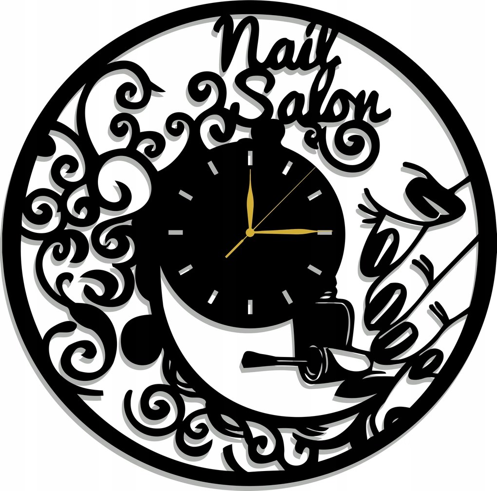 Áttört Körömszalon Óra 50CM L! 17 Színben!