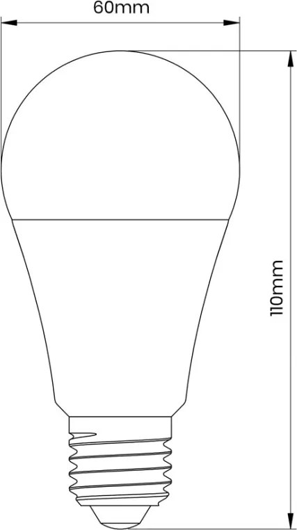 Eko-Light E27 A60 LED izzó 15W 1500lm 4000K semleges fehér - 100W-nak megfelelő