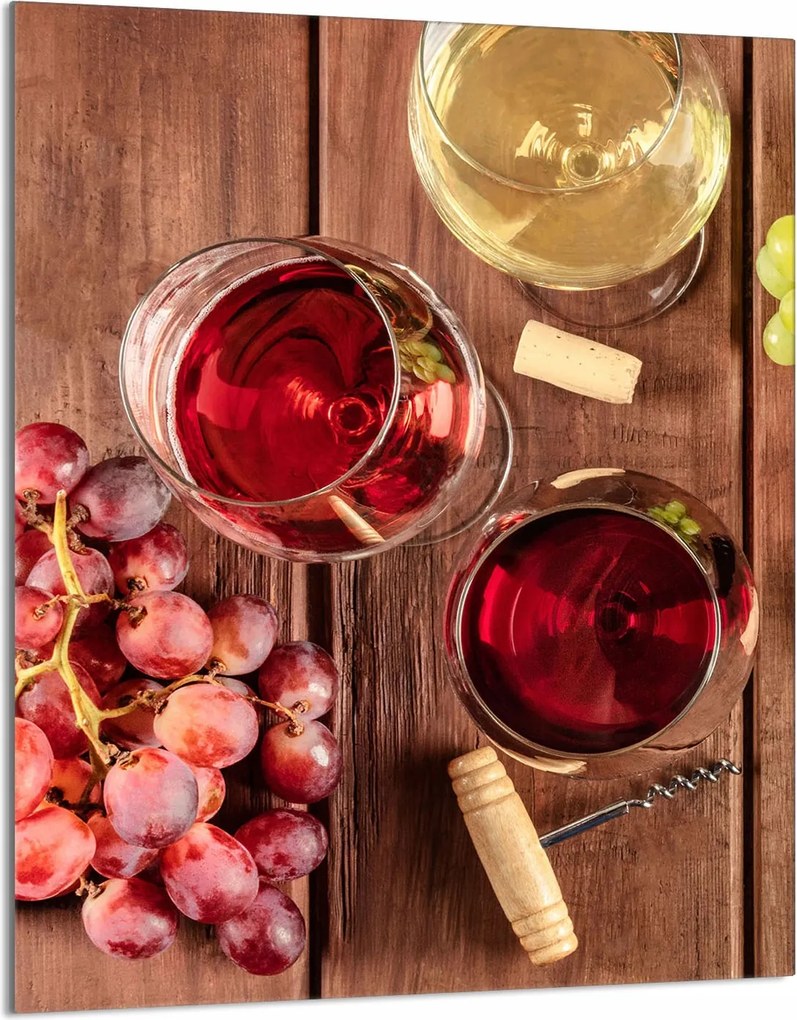 Üveg Vágódeszka 40x52 Bor a Konyhába