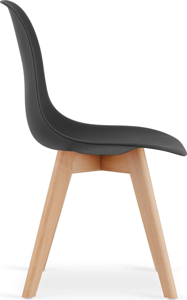 Fekete KITO szék bükkfa lábakkal