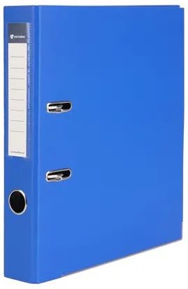 Iratrendező, 50 mm, A4, PP/karton, élvédő sínnel, VICTORIA OFFICE, Basic, királykék (IDI50KK)