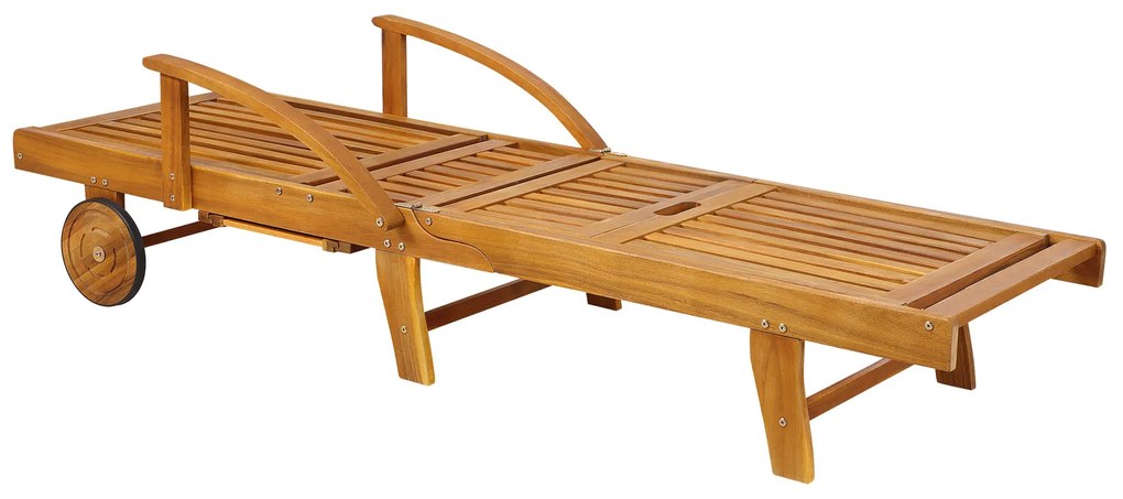 TAMI SUN kerti nyugágy, 195,5x69x85cm, természetes barna Jurhan