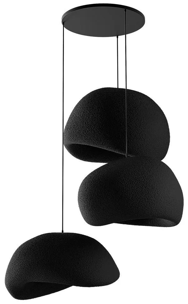 Függőlámpa - Wabi Sabi Shibumi Orbs - Fekete