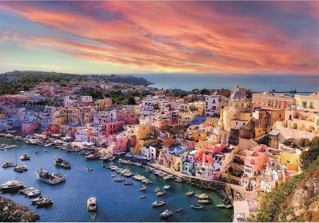 Olaszország Procida Island 1500 db-os Compact puzzle Clementoni