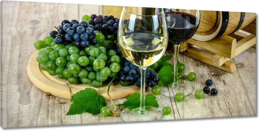 Vászonkép 210x100 Fehér szőlőbor