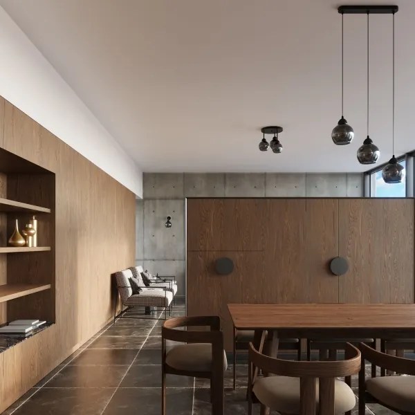 Sollux SL.1139 - Fali lámpa ALINO 1xE27/60W/230V fekete