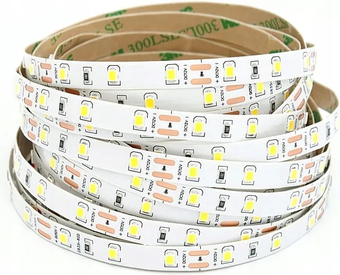 Nagy hatékonyságú Led szalag, 64LED 2835 6W/m, Cri > 90, 24V, 10mm Nw