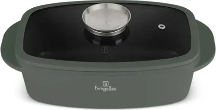 BerlingerHaus Pecsenyesütő fedővel és aroma gombbal Matte Green Collection BH/8775