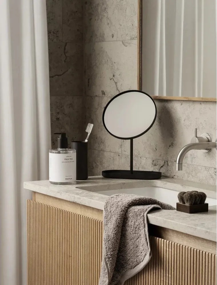 Szürke frottír bio pamut törölköző szett 2 db-os 30x50 cm Riva – Blomus