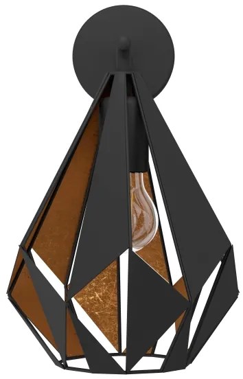 Eglo 49992 - Fali lámpa CARLTON 1 1xE27/60W/230V