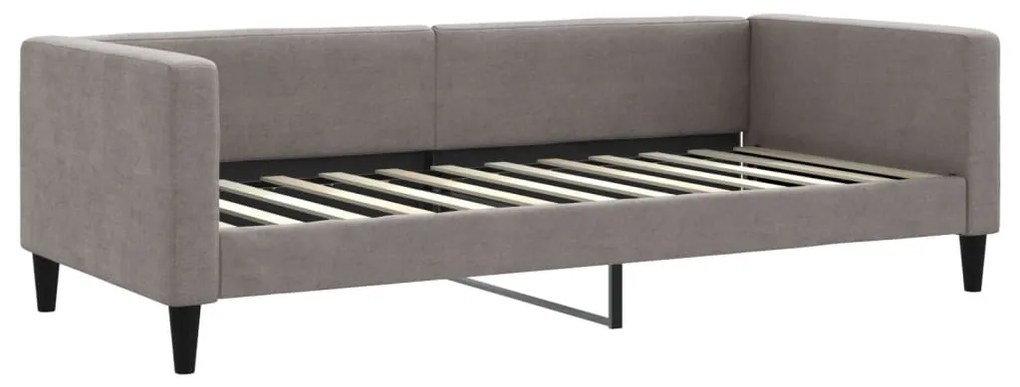 tópszínű kihúzható szövet heverő 90 x 200 cm