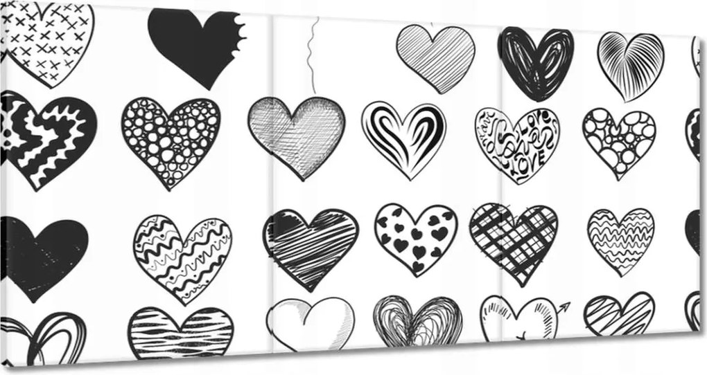 Vászonkép 180x90 Szívecskék Szív
