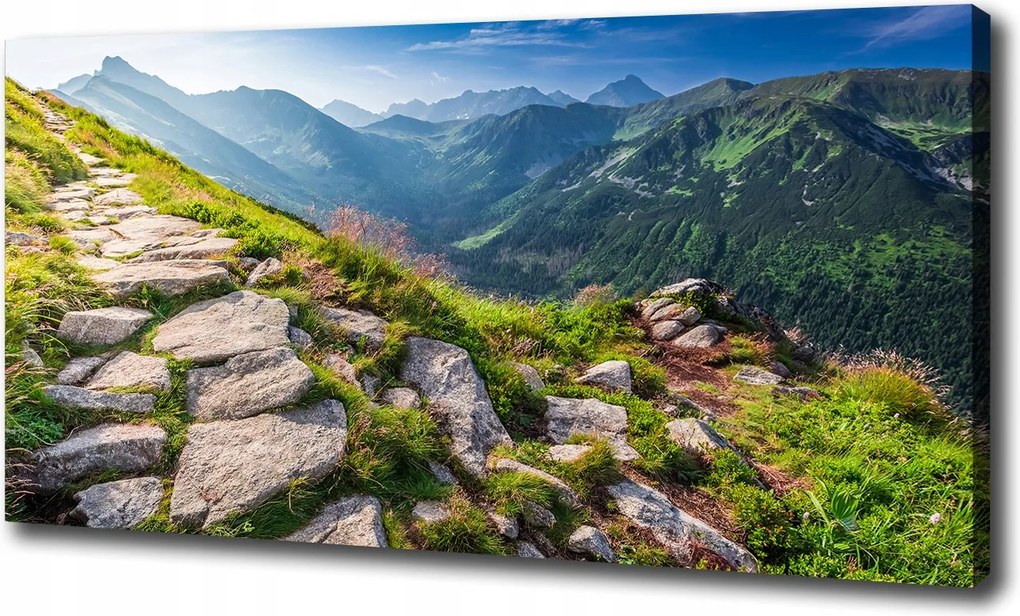 Vászonkép Napfelkelte Tátra 100x70cm