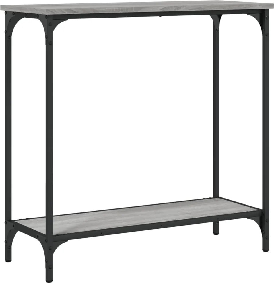 vidaXL szürke sonoma színű szerelt fa tálalóasztal 75 x 30,5 x 75 cm