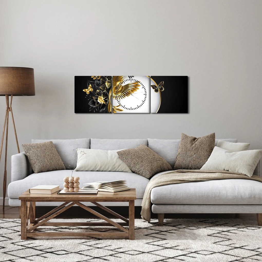 Kép - Arany motívumokkal díszített labda (órával) (90x30 cm)