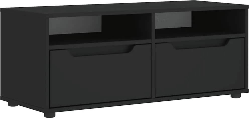 vidaXL VISNES fekete szerelt fa TV-szekrény 100x40x38 cm