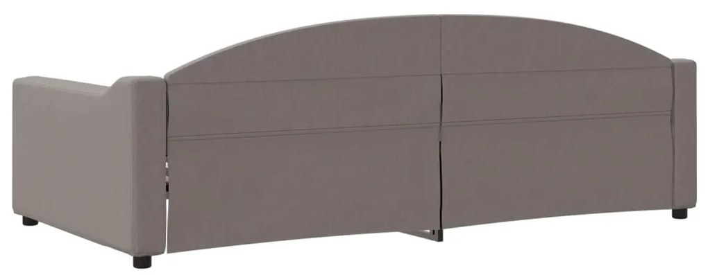 tópszínű szövet kanapéágy 100 x 200 cm