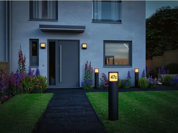 Paulmann 94514 - LED/8,5W IP44 Fényerőszabályozható világító házszám PADEA 230V