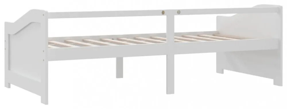 fehér 3 személyes tömör fenyőfa kanapéágy 90 x 200 cm