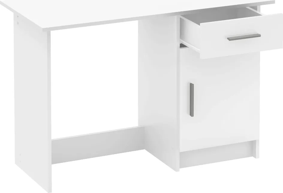 Univerzális PC asztal, fehér, SIRISS NEW