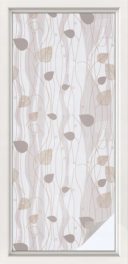 Öntapadós Ablakfólia Adatvédelem Elegáns levelek 50x116