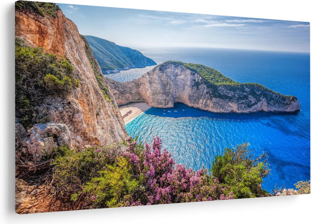 Kép - Navagio strand, Görögország (90x60 cm)