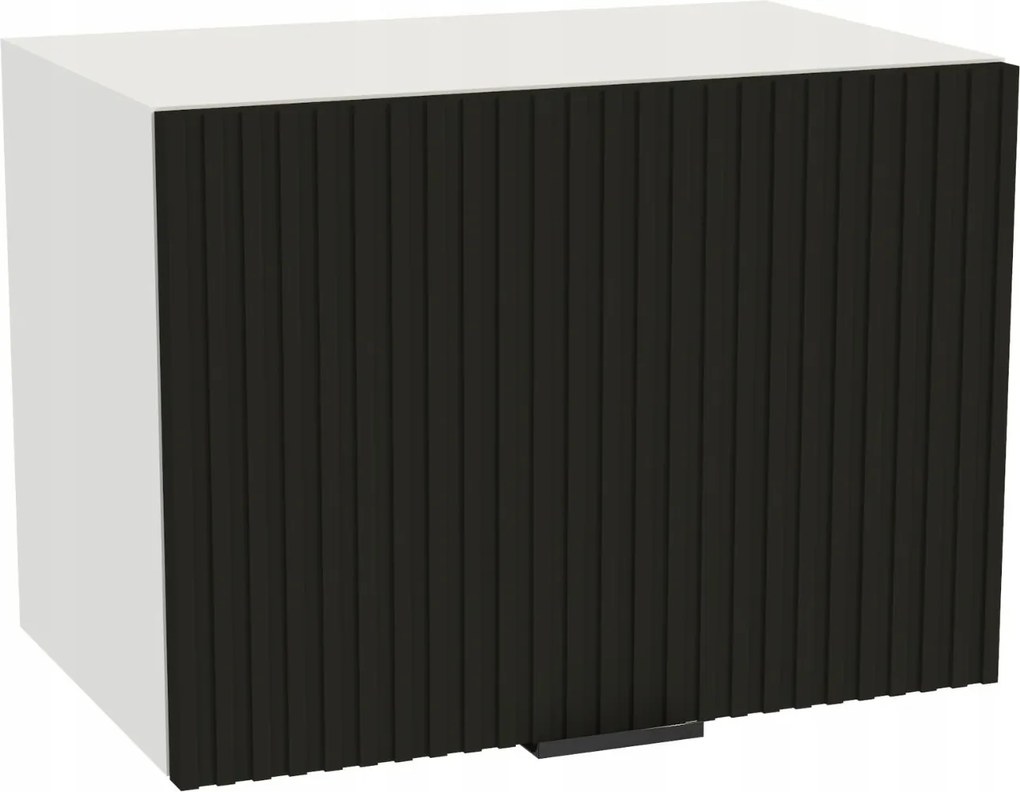 Konyhai felső páraelszívó szekrény 50/36 Vigo fehér front Ryfla fekete matt