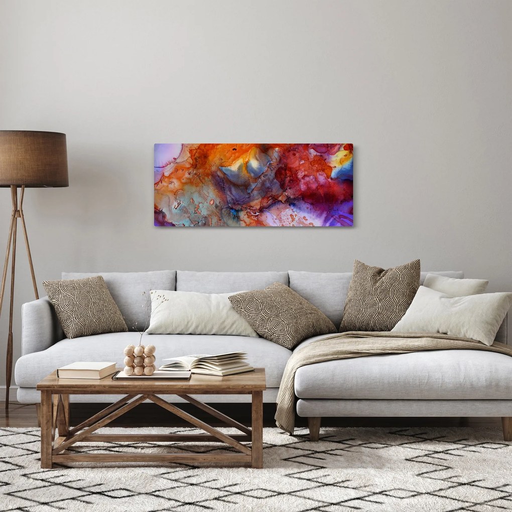Kép - Absztrakt tinta művészet (120x50 cm)