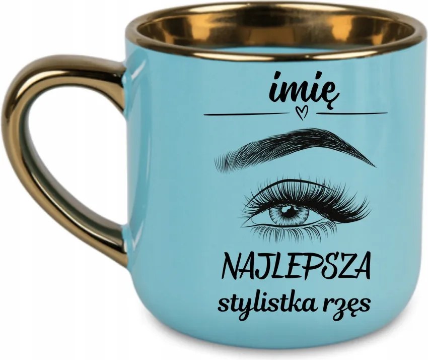 Elegáns bögre „Legjobb szempilla stylist név” 400 Kék