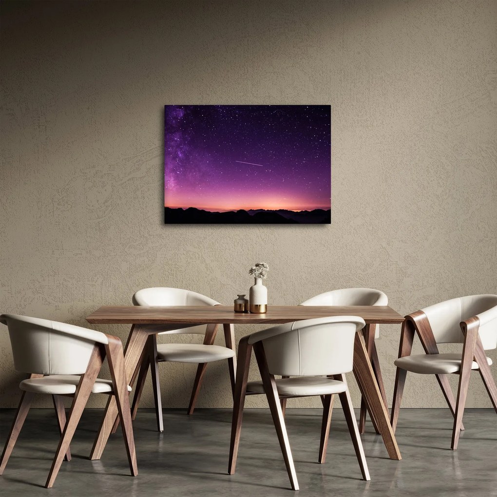 Ég képe hullócsillagokkal (70x50 cm)