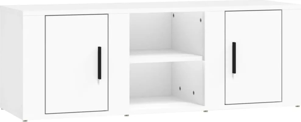vidaXL fehér szerelt fa TV-szekrény 100x31,5x35 cm