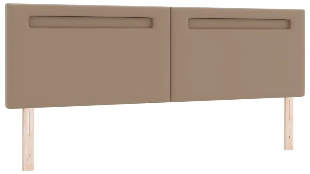 Fejtámla LED -es lámpákkal fejtámlával Cappuccino 180 cm PVC