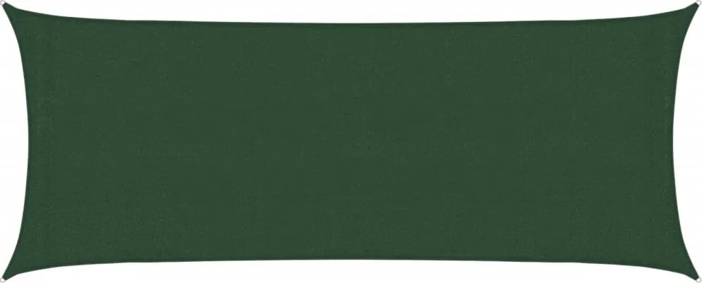 vidaXL sötétzöld HDPE napvitorla 160 g/m² 2 x 4,5 m
