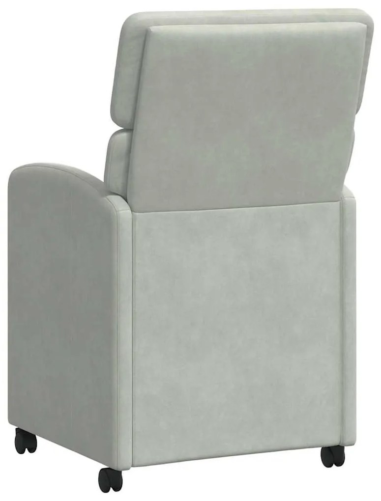 Kerekes Étkező Székek 2 pcs Világosszürke 58 x 65 x 98 cm