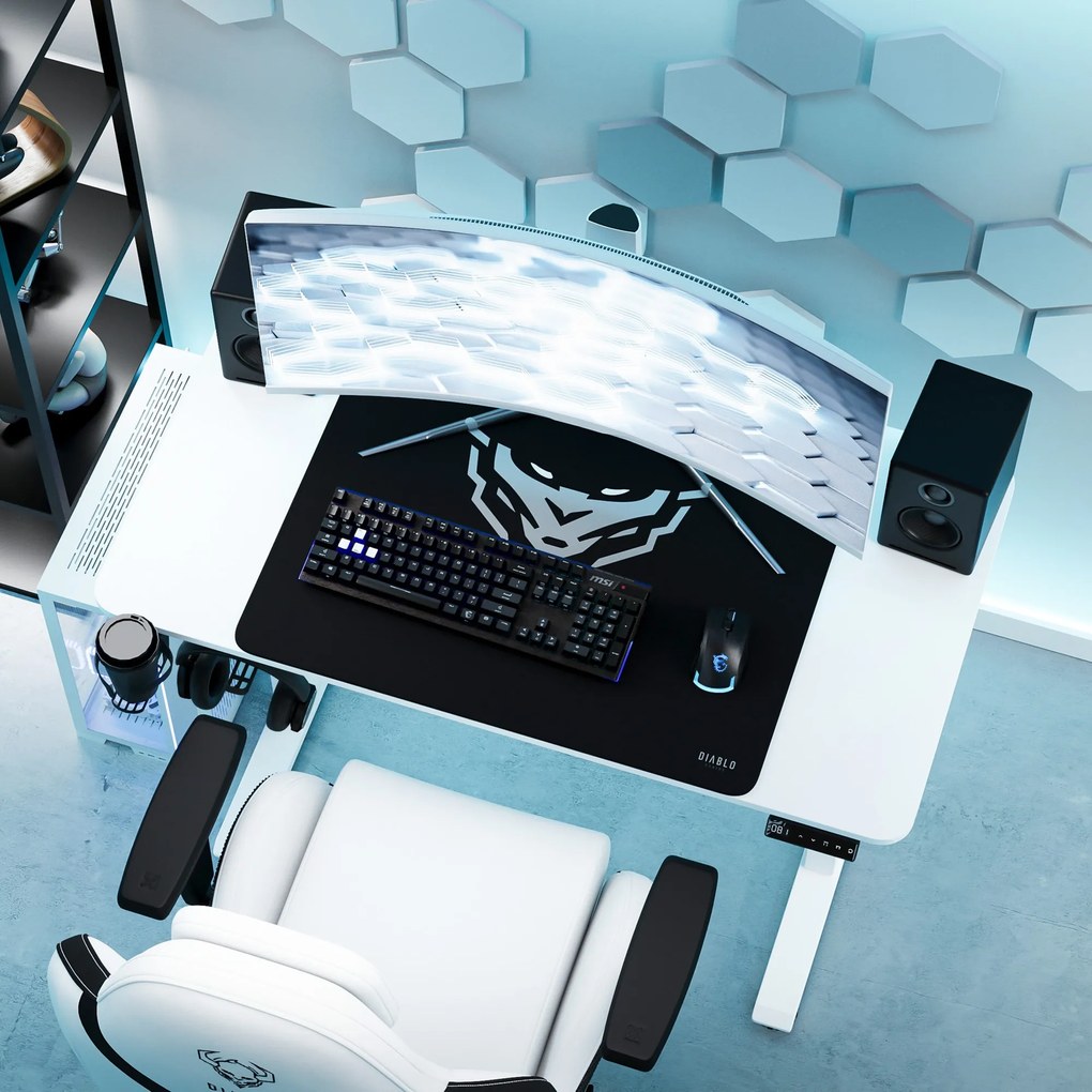Diablo X-Tensio 1100 állítható magasságú íróasztal fehér