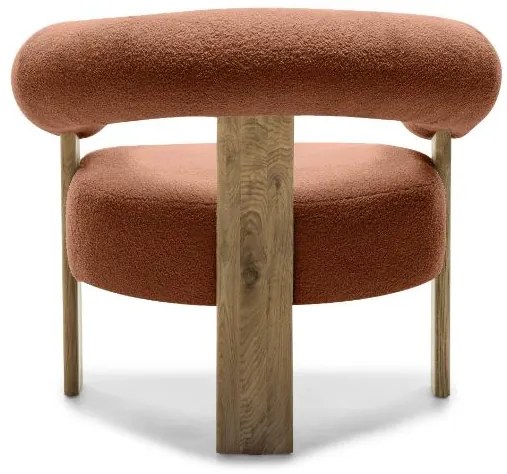Barna design fotel KOKEI, tölgy