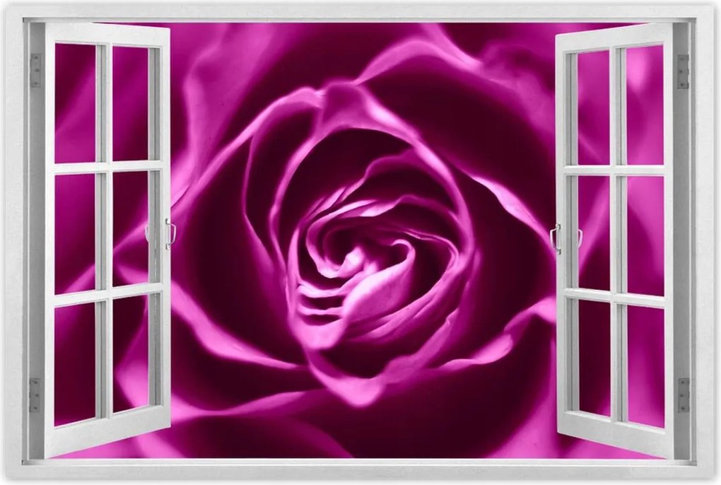 Poszterek 120x80 Lila rózsa Makrofotó