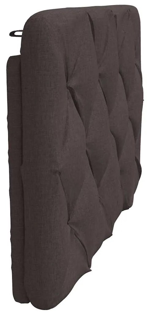 sötétbarna szövet fejtámla párna 90 cm