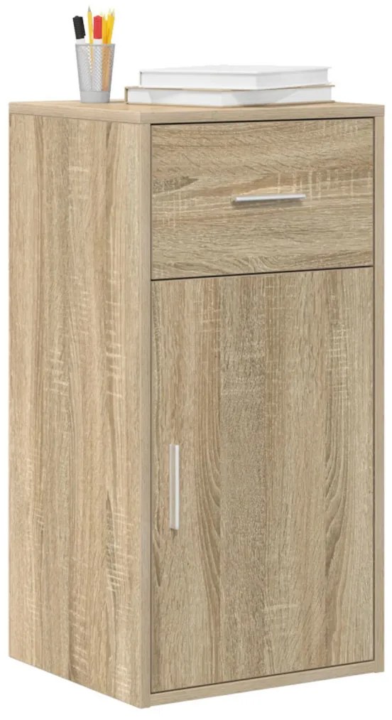 Oldalszekrény fiókkal sonoma tölgy 38 x 34,5 x 75 cm Faanyag