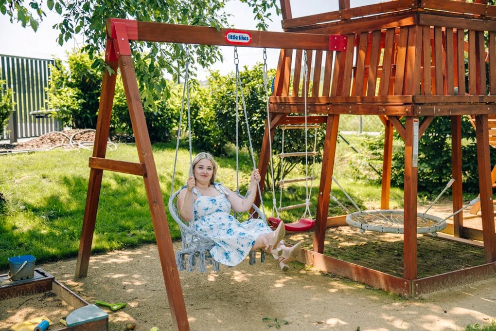 Szürke KOLUMBIA függőfotel állvánnyal