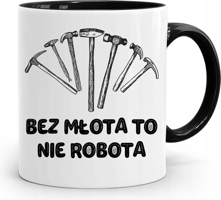 Bögre Fekete Építő Barkács Szakember Ajándék fényképes nyomtatással