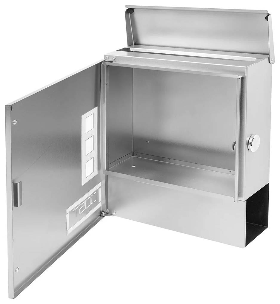 BK.501.GW.N Rozsdamentes acél postaláda fokozott vízbehatolás elleni védelemmel, szürke